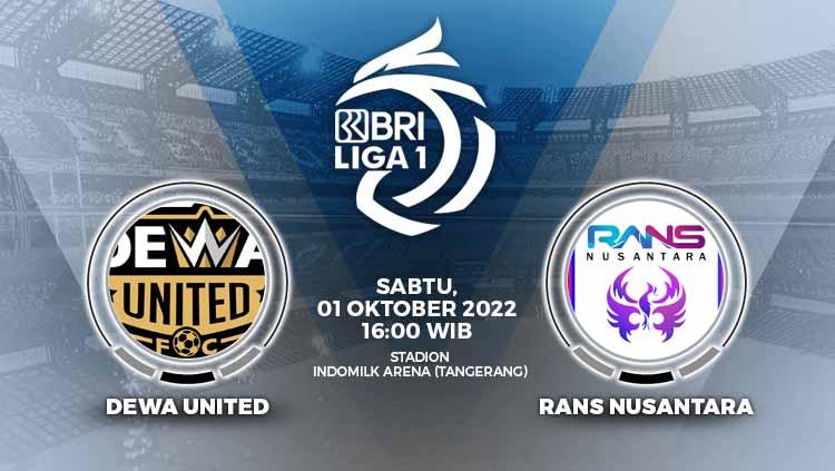 Prediksi pertandingan antara Dewa United vs RANS Nusantara (BRI Liga 1).
