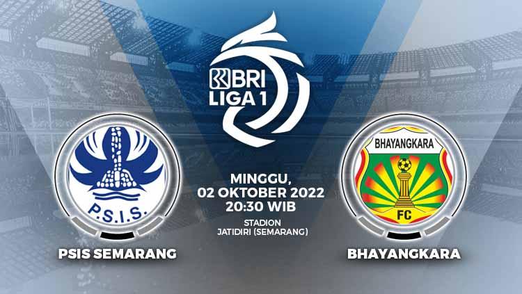 PSIS Semarang akan menjamu Bhayangkara FC di pekan ke-11 Liga 1 2022-2023 pada Minggu (02/10/22). Berikut prediksi pertandingannya. - INDOSPORT