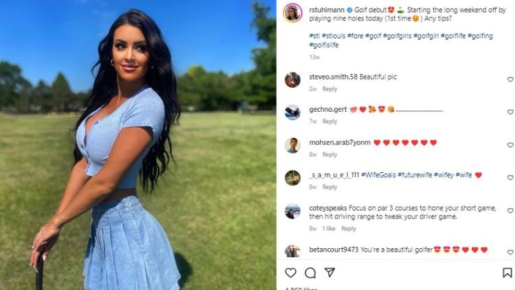 Mantan atlet tenis yang kini jadi influencer, Rachel Stuhlmann. Foto: instagram/rtuhlmann