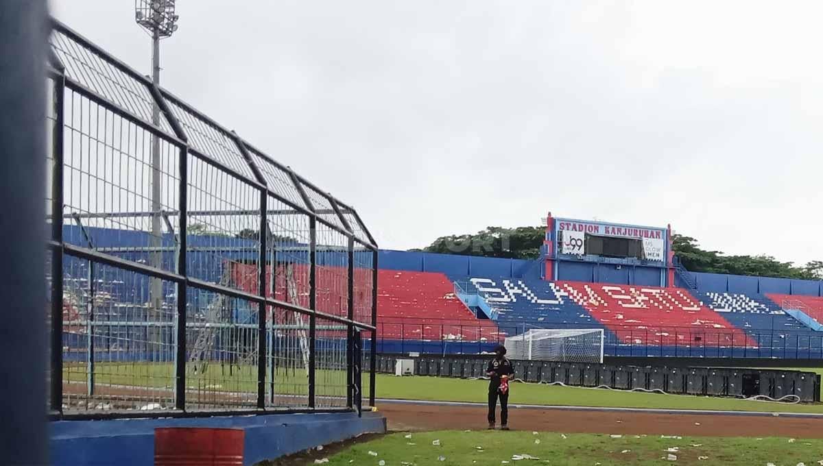 Rencana renovasi markas Arema FC di Liga 1, Stadion Kanjuruhan, yang berada di Kabupaten Malang, sudah mulai ke tahap pengajuan anggaran. - INDOSPORT