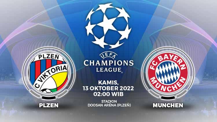 Prediksi pertandingan antara Viktoria Plzen vs Bayern Munchen (Liga Champions). - INDOSPORT