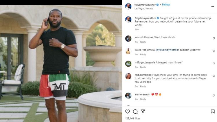 Petinju Amerika Serikat, Floyd Mayweather Jr. Foto: instagram/floydmayweather.