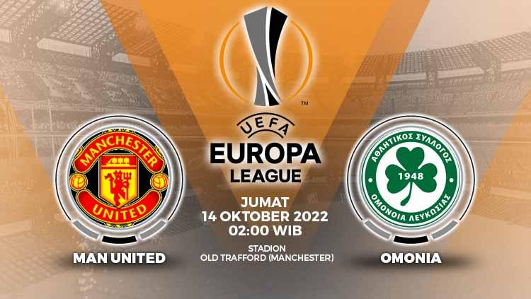 Berikut merupakan link live streaming pertandingan Liga Europa 2022, yang mempertemukan Manchester United vs Omonia. - INDOSPORT