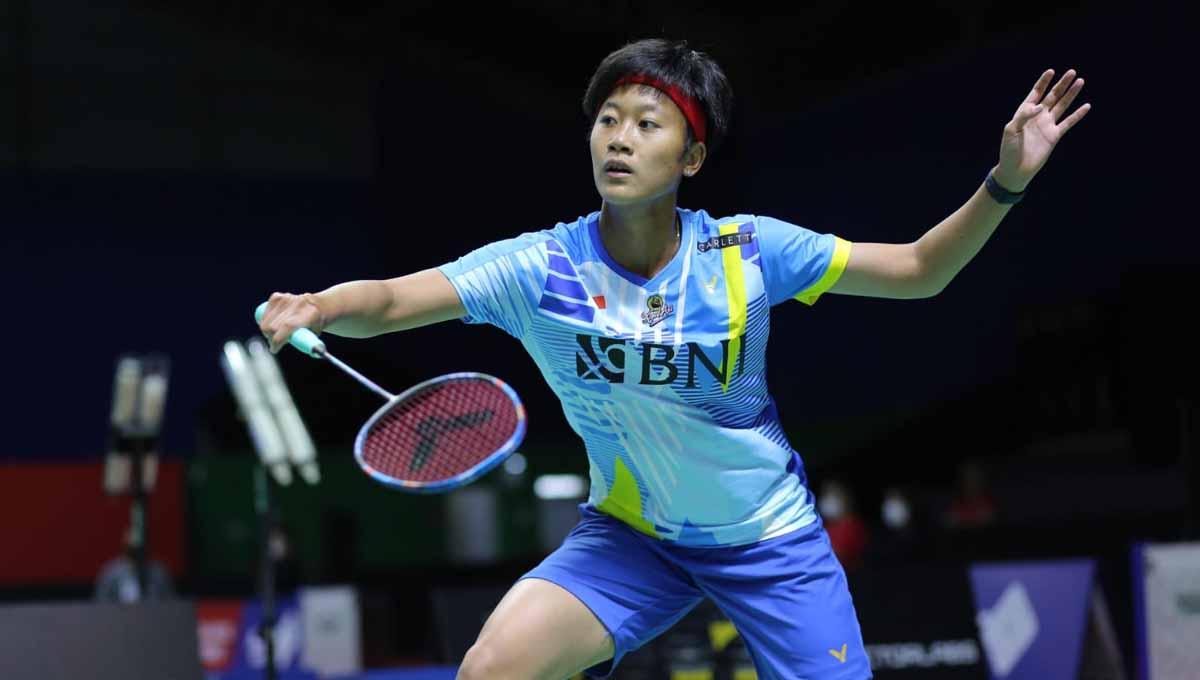 Pebulutangkis tunggal putri Indonesia, Putri Kusuma Wardani di Indonesia International Challenge 2022. (Foto: PP PBSI)