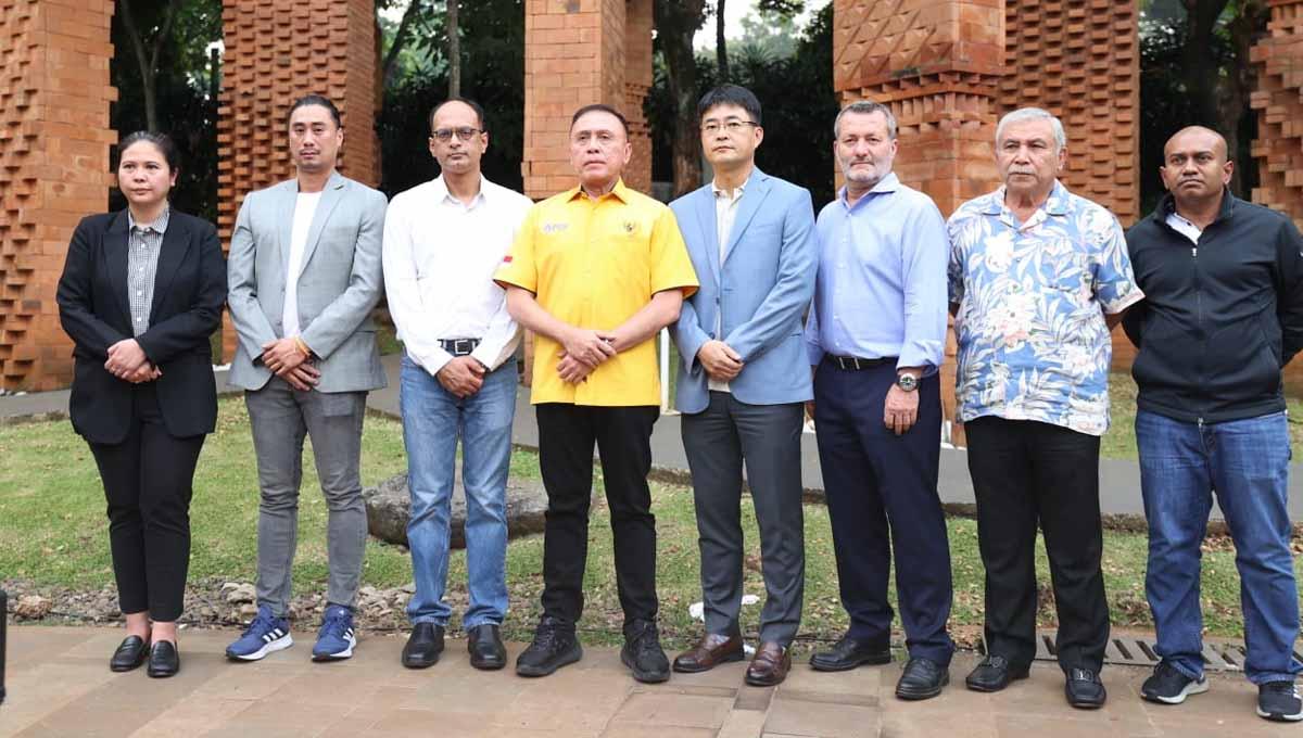 Pertemuan FIFA, AFC dan PSSI membahas soal kejadian di Kanjuruhan. (Foto: PSSI)