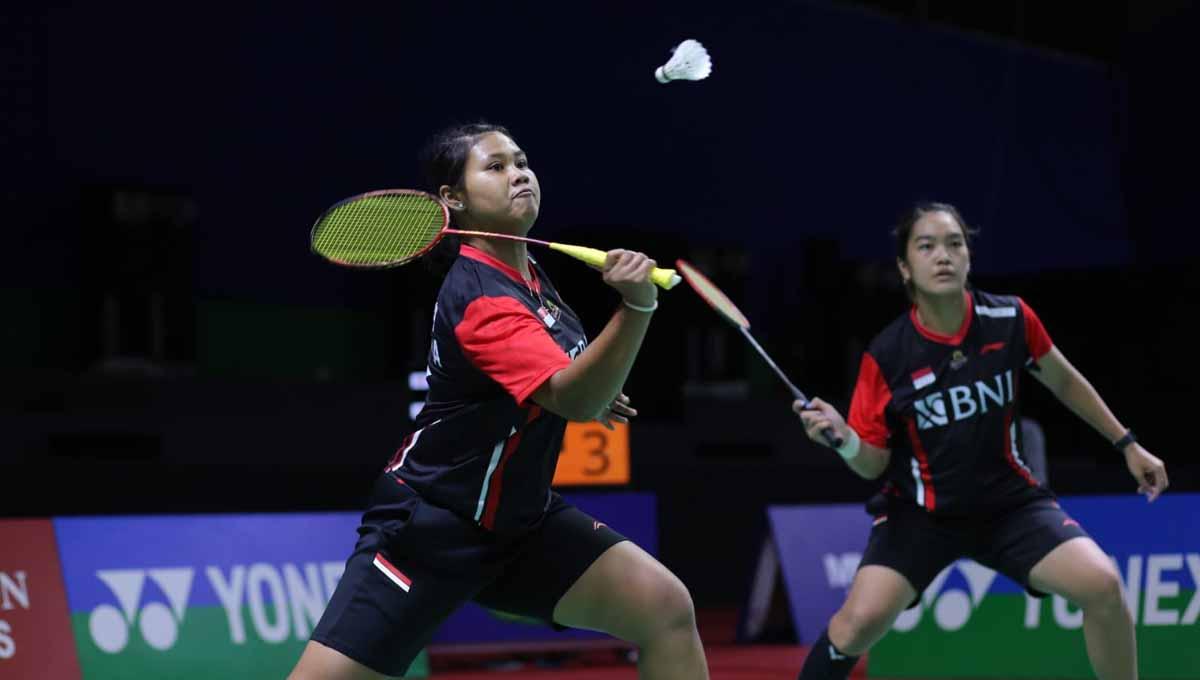 Pebulutangkis ganda putri Indonesia, Nita Violina Marwah/Tryola Nadia di Indonesia International Challenge 2022. (Foto: PP PBSI)