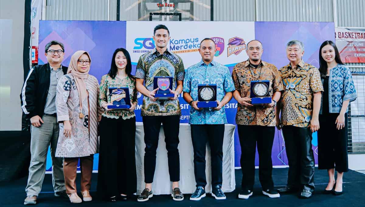 Persita Tangerang dan Tangerang Hawks jalani kerja sama dengan Swiss German University. (Foto: Persita Tangerang)