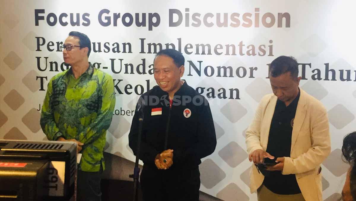 Menpora, Zainudin Amali.