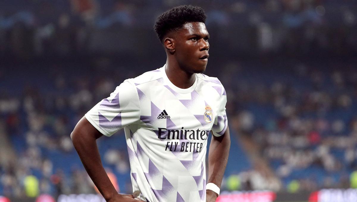 Aurelien Tchouameni saat laga Liga Champions antara Real Madrid vs Shakhtar Donetsk