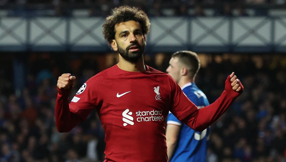 Mohamed Salah saat laga Liga Champions antara Rangers vs Liverpool - INDOSPORT