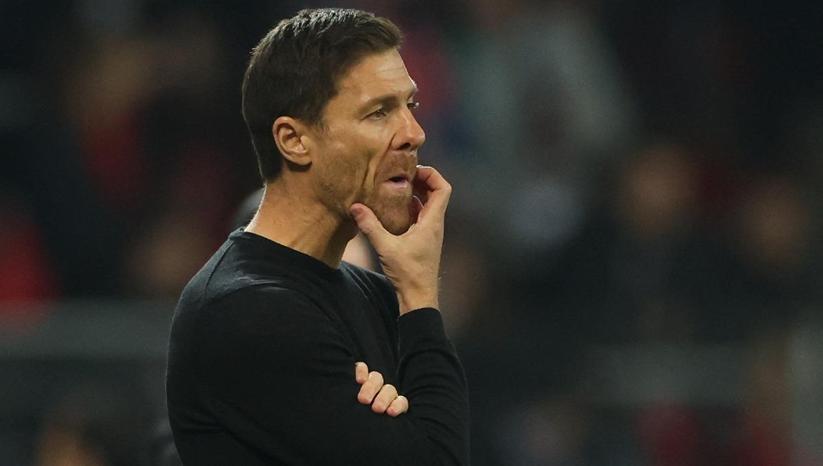 Xabi Alonso saat laga Liga Champions antara Bayer Leverkusen vs FC Porto