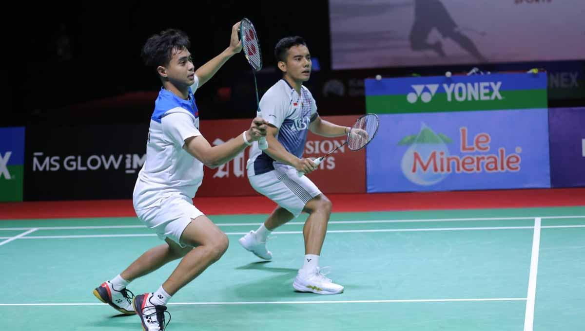 Pebulutangkis ganda putra Indonesia, Rahmat Hidayat/Pramudya Kusumawardana membocorkan senjata mematikan guna menyongsong Final Indonesia Masters 2022. (Foto: PBSI)