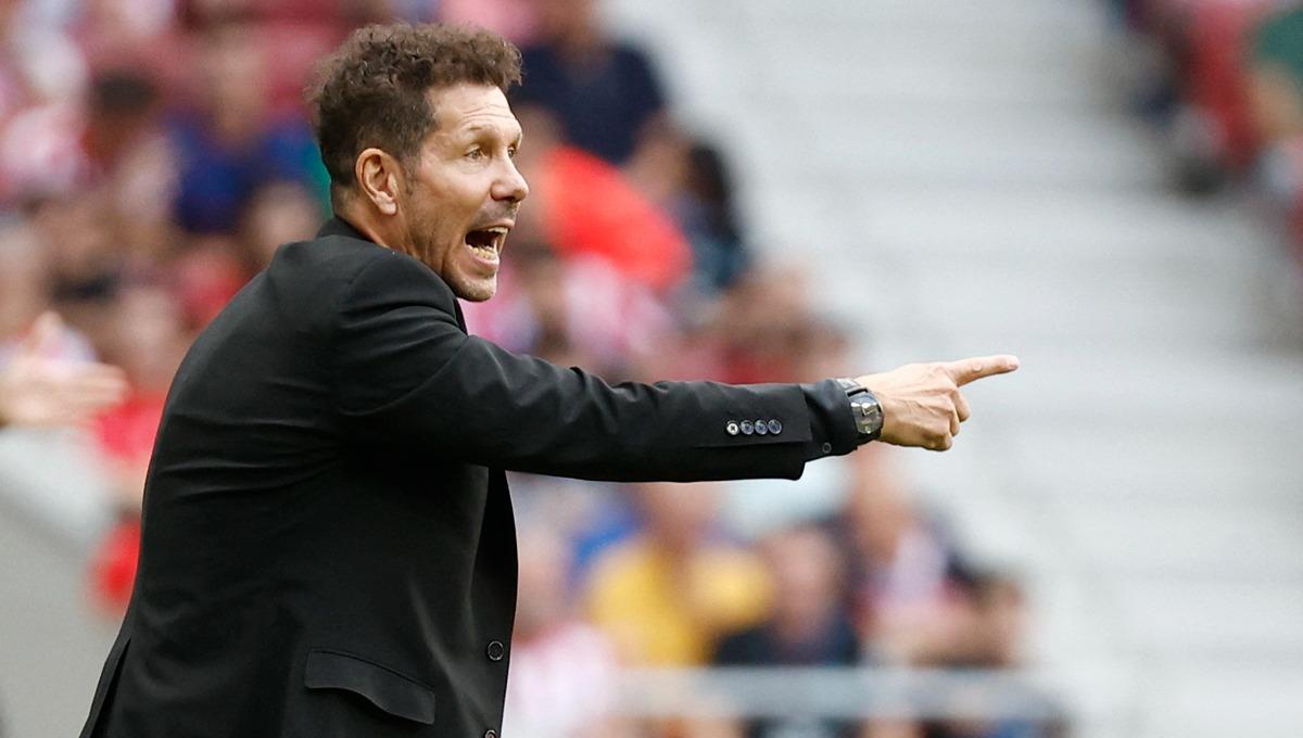 Diego Simeone saat laga LaLiga antara Atletico Madrid vs Girona