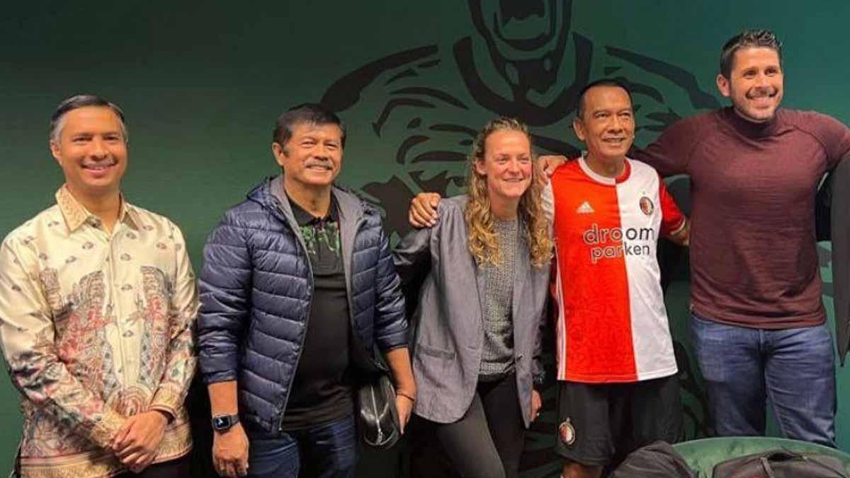 Direktur Teknik PSSI, Indra Sjafri bertemu perwakilan klub Liga Belanda, Feyenoord Rotterdam. (Foto: PSSI) - INDOSPORT