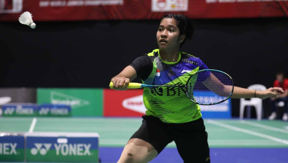 Tunggal putri Indonesia, Ester Nurumi Tri Wardoyo di Piala Suhandinata 2022. (Foto: PBSI)