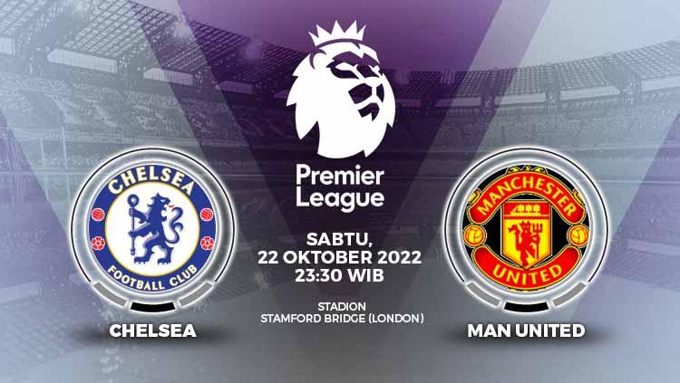 Prediksi pertandingan antara Chelsea vs Manchester United (Liga Inggris).