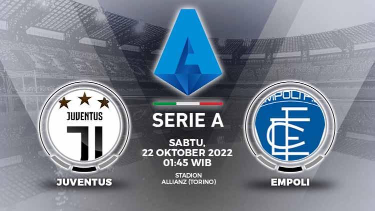 Berikut link live streaming Liga Italia (Serie A) yang mempertemukan Juventus vs Empoli, Sabtu (21/10/22) pada pukul 01.45 WIB. - INDOSPORT