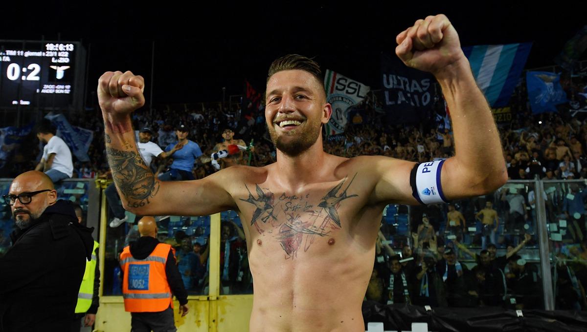 Sergej Milinkovic-Savic, pemain Lazio. Foto: REUTERS/Daniele Mascolo