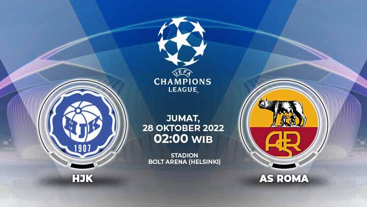 Berikut ini adalah link live streaming pertandingan lanjutan Liga Europa 2022/23 antara HJK Helsinki vs AS Roma. - INDOSPORT