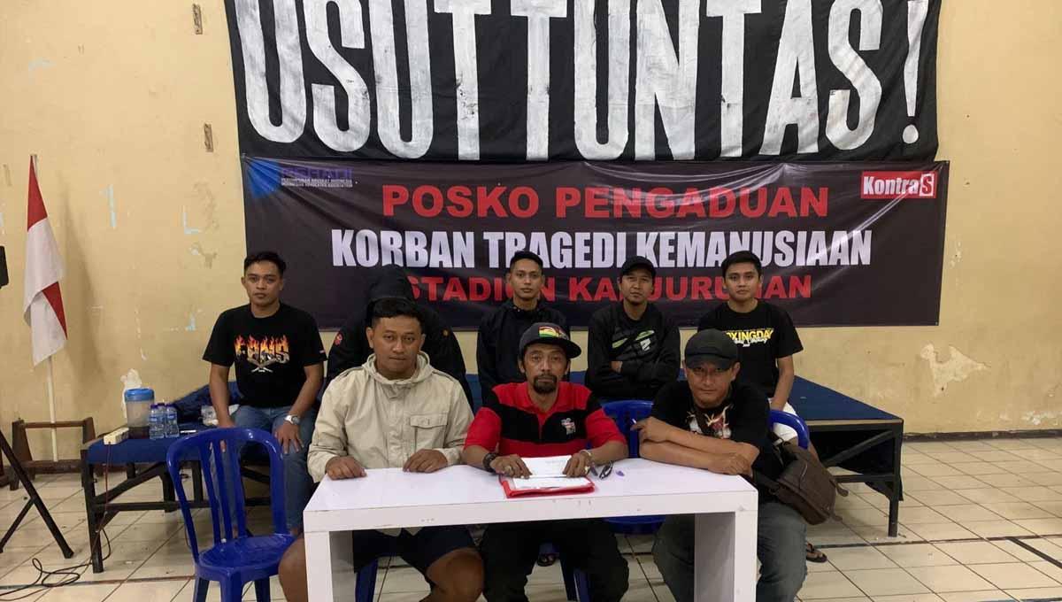 Tim Gabungan Aremania (TGA) menyampaikan 4 poin penting perihal respons terhadap penahanan ke-6 tersangka yang bertanggung jawab atas tragedi Kanjuruhan. Foto: dokumentasi TGA