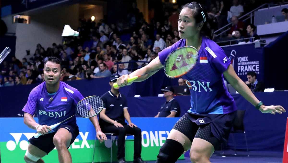 Pasangan ganda campuran Indonesia, Rehan Naufal Kusharjanto/Lisa Ayu Kusumawati di French Open 2022. (Foto: PBSI)