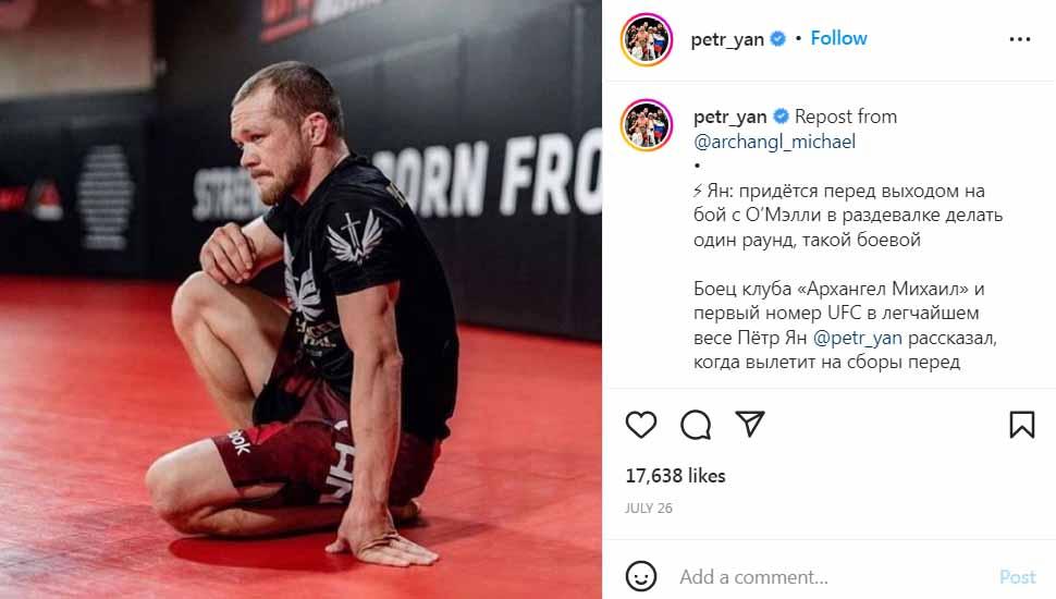 Petr Yan Mantan Juara Kelas Bantam UFC. (Foto: Instagram@petr_yan)