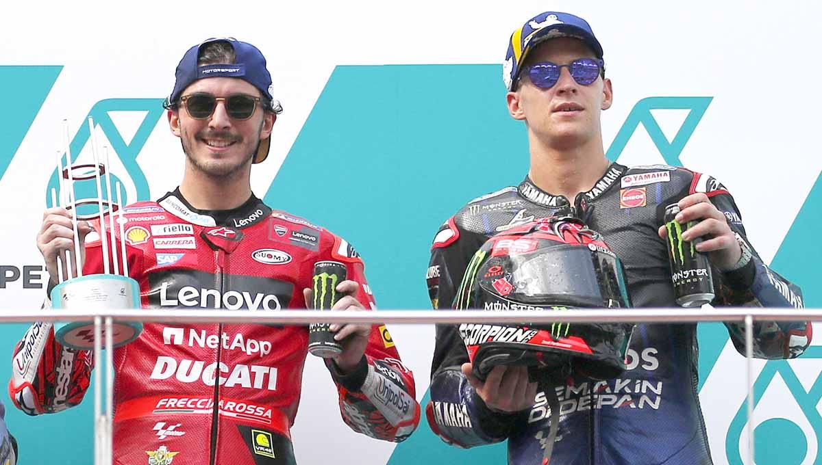 Berikut jadwal MotoGP Valencia 2022 akhir pekan ini, di mana akan menjadi kesempatan terakhir bagi Francesco Bagnaia dan Fabio Quartararo raih gelar juara