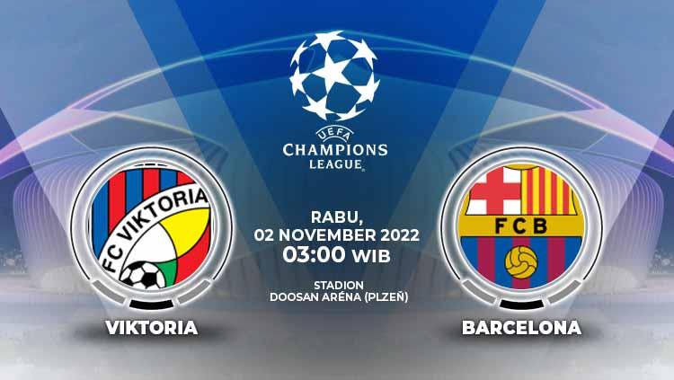 Berikut link live streaming Liga Champions antara Viktoria Plzen vs Barcelona pada Rabu (2/10/22), mulai pukul 03:00 WIB. - INDOSPORT