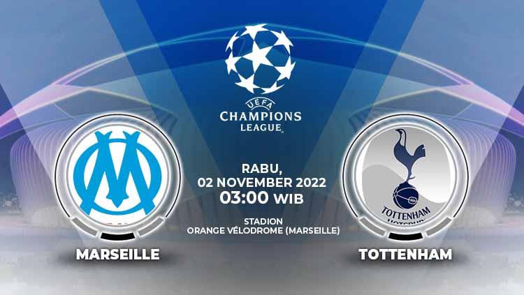 Berikut prediksi Liga Champions Grup D antara Marseille vs Tottenham, Rabu (02/11/22), di mana kemenangan wajib skuad Antonio Conte demi lolos ke 16 besar.