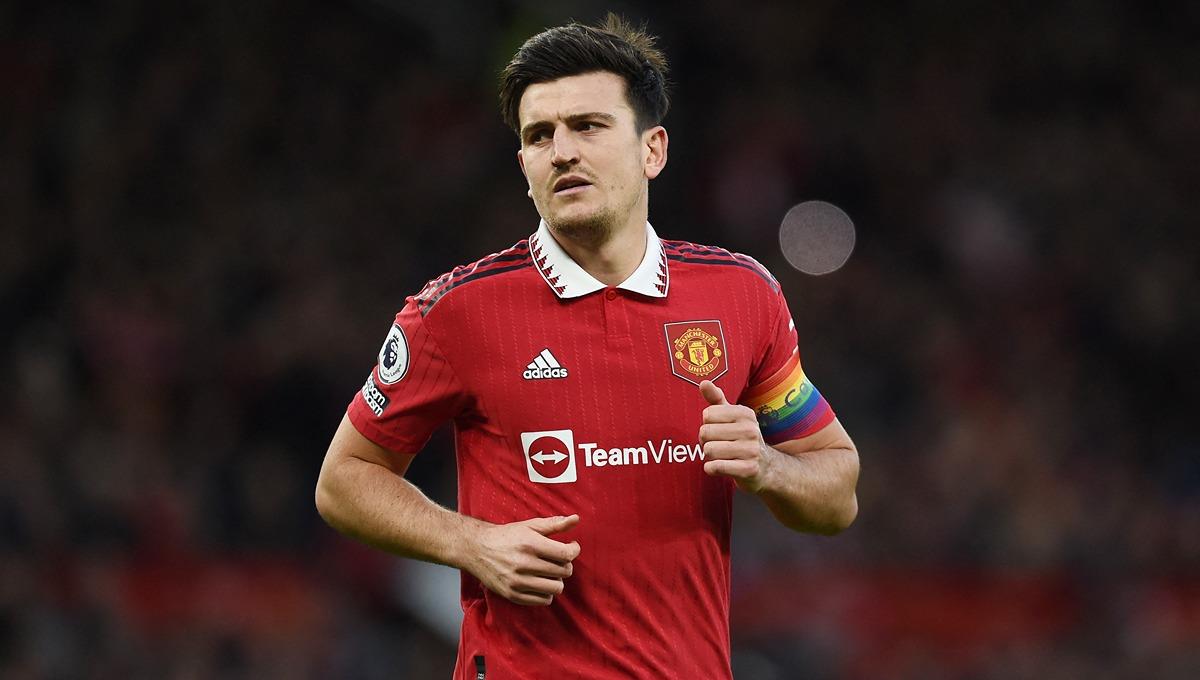 Harry Maguire, pemain Manchester United. Foto: REUTERS/Peter Powell