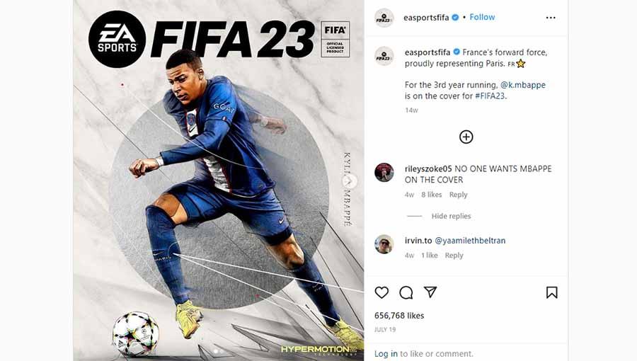 Mode Piala Dunia 2022 FIFA 23 dikabarkan akan rilis pada awal November setelah sebelumnya cuplikan permainan sempat bocor ke permukaan. (Foto: Instagram@easportsfifa)