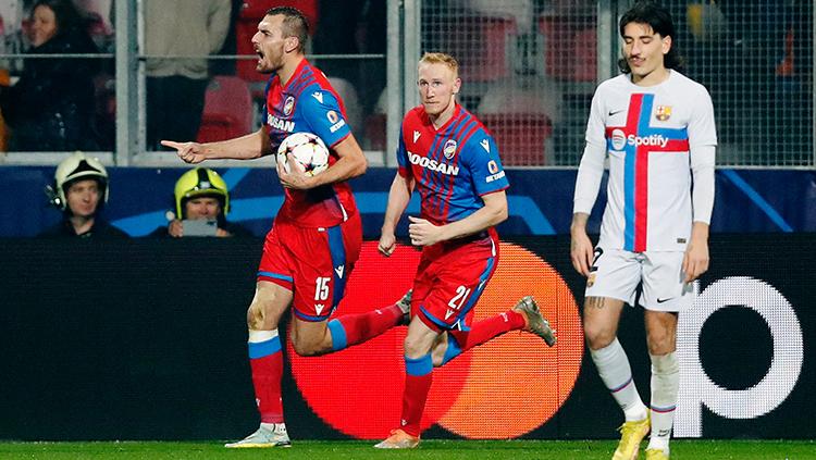 Viktoria Plzen vs Barcelona di Liga Champions.