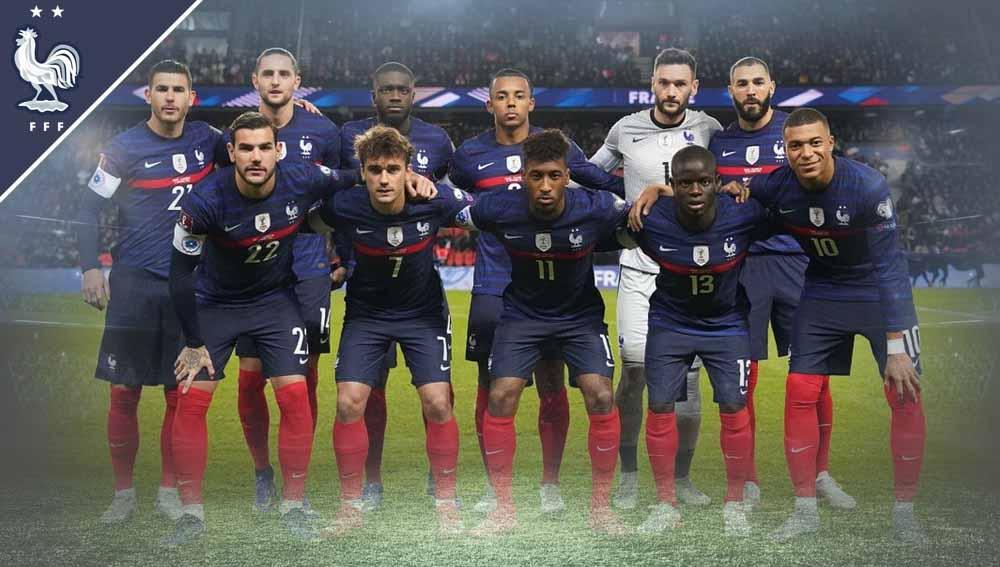 Profil Timnas Prancis Piala Dunia Qatar 2022. (Foto: Twitter@FrenchTeam) - INDOSPORT