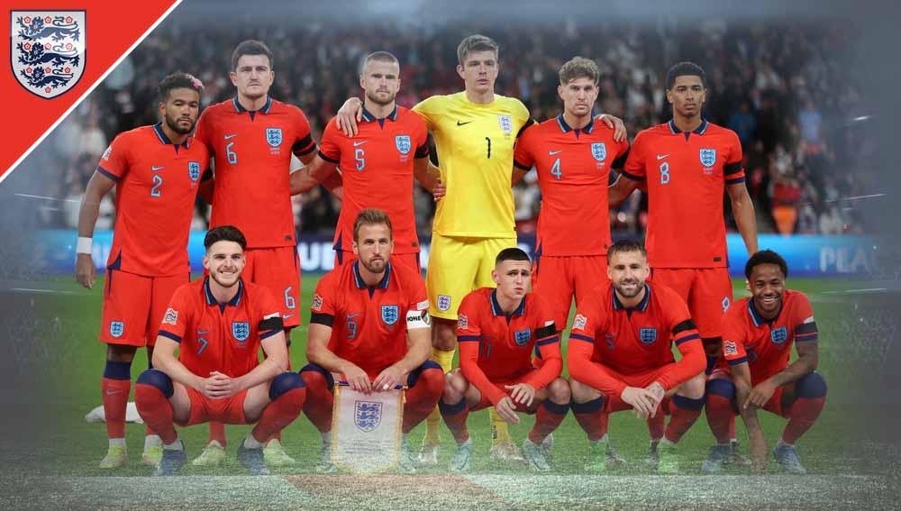 Melihat tiga pemain Timnas Inggris dengan nomor punggung 'keramat' di Piala Dunia 2022. Foto: Reuters/Carl Recine. - INDOSPORT