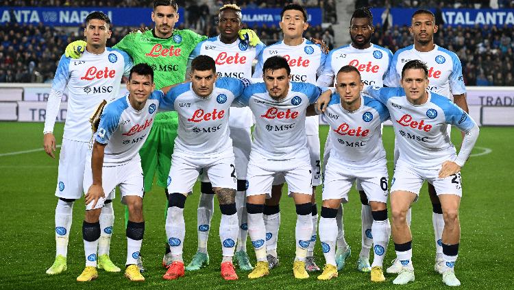 Pemain Napoli jelang pertandingan di Liga Italia Copyright: REUTERS/Alberto Lingria