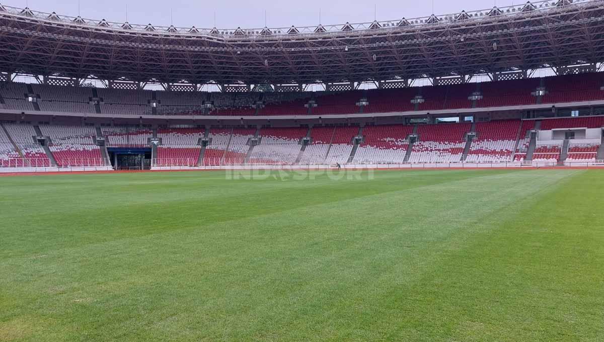 PSSI memastikan akan memakai Stadion Gelora Bung Karno (GBK) untuk kandang Timnas Indonesia di Piala AFF 2022. - INDOSPORT