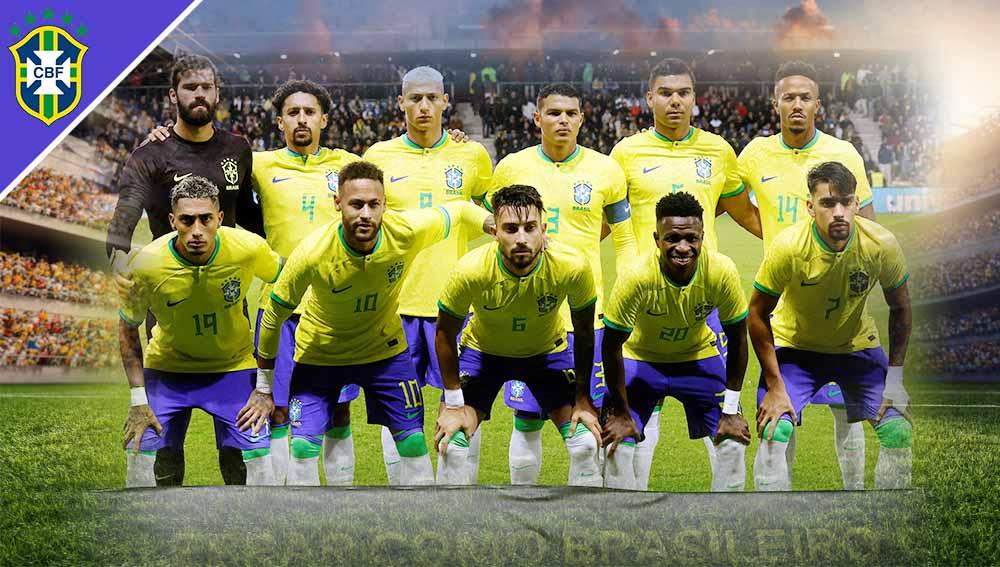 Profil Timnas Brasil. (Foto: REUTERS/Benoit Tessier)