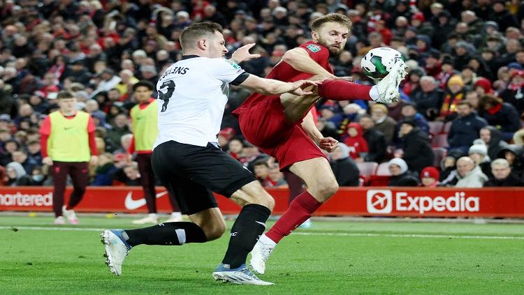 Pertandingan Piala Liga Inggris antara Liverpool vs Derby County REUTERS/Carl Recine