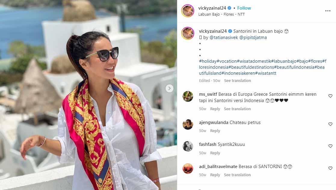 Vicky Zainal, aktris cantik Indonesia. (Foto: Instagram@vickyzainal24)