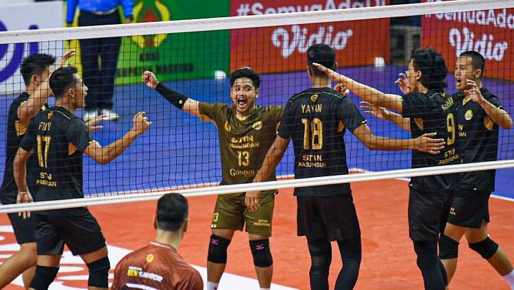 STIN Pasundan berhasil meraih kemenangan telak 3-1 atas BIN Samator Surabaya di Livoli 2022.