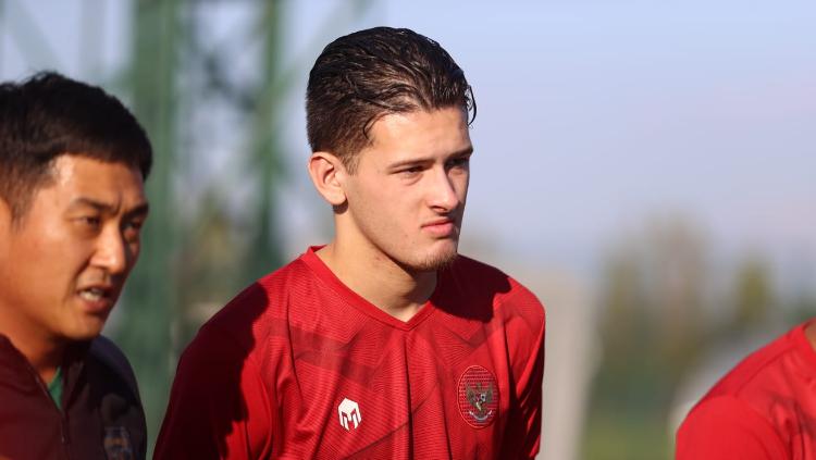 Calon pemain naturalisasi, Justin Hubner, saat berseragam Timnas Indonesia U-20.