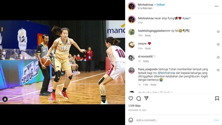 Felichia HuangAlvira, pebasket masa depan Timnas Indonesia yang dikabarkan meninggal dunia. (Foto: Instagram@felichialviraa) - INDOSPORT