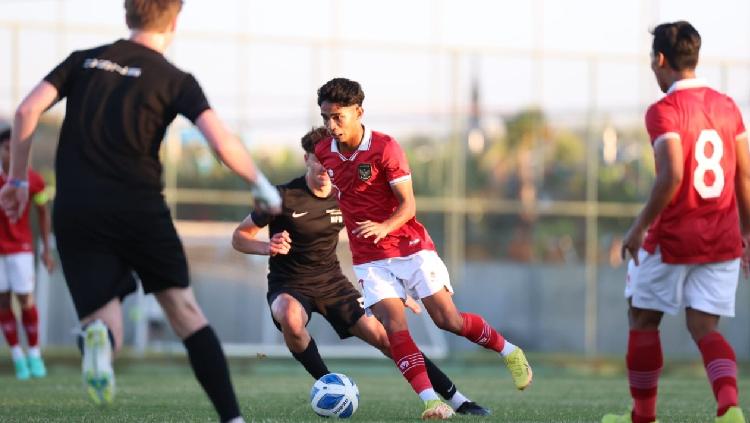 Bintang Timnas U-20, Marselino Ferdinan saat Lakoni Uji Coba di Turki Copyright: PSSI