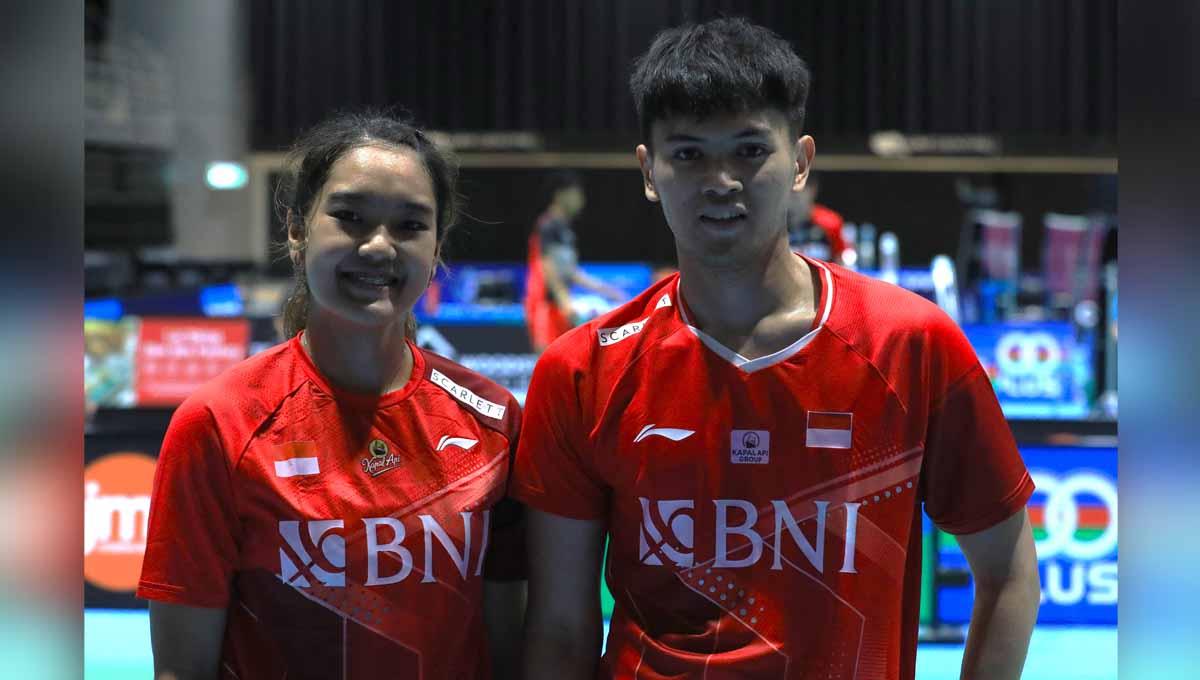 Pasangan ganda campuran Indonesia, Adnan Maulana/Nita Violina Marwah berpeluang tampil di Piala Sudirman 2023. (Foto: PP PBSI)