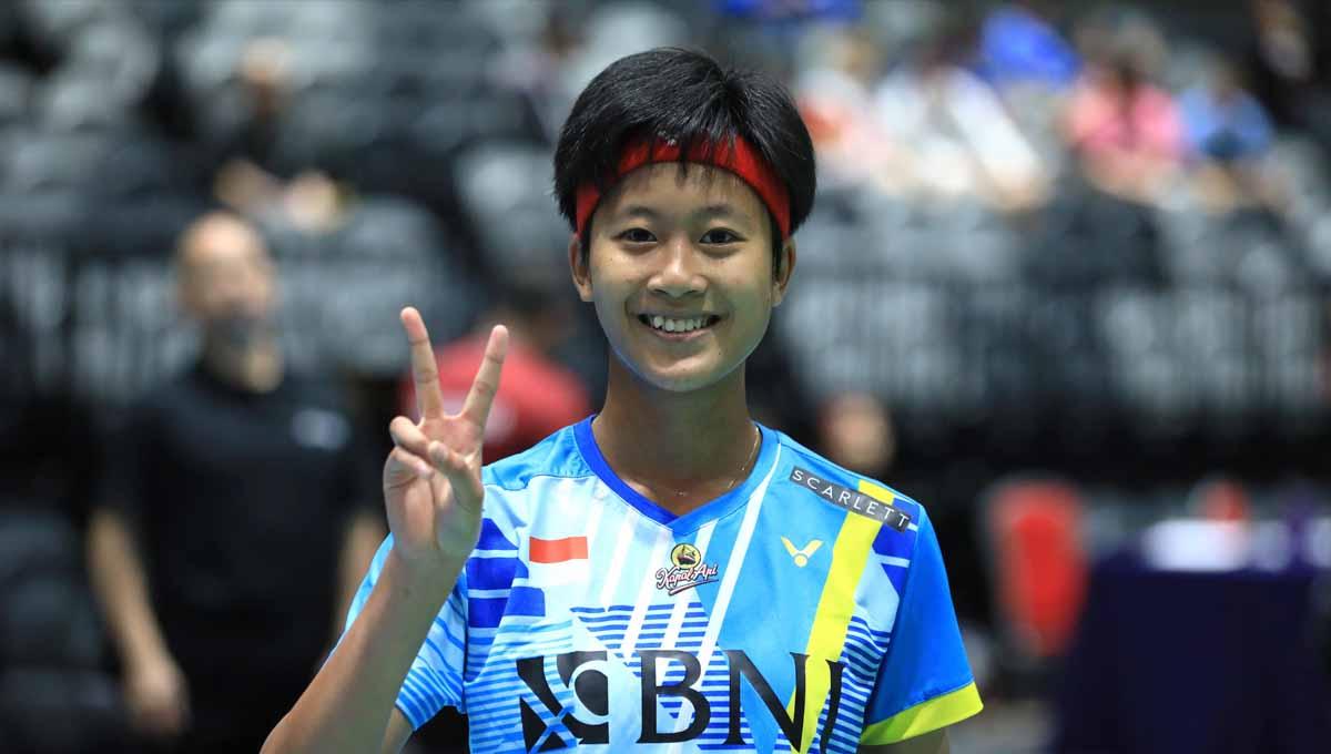Putri Kusuma Wardani dikabarkan lolos kualifikasi Indonesia Masters 2023 usai ratu bulutangkis China, Chen Yu Fei, mundur karena sakit perut. - INDOSPORT
