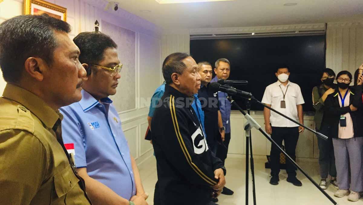 Pertemuan Menpora Zainudin Amali dan PT LIB. - INDOSPORT