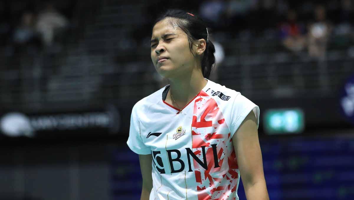 Penampilan Gregoria Mariska Tunjung di final Australian Open 2022. (Foto: PBSI)