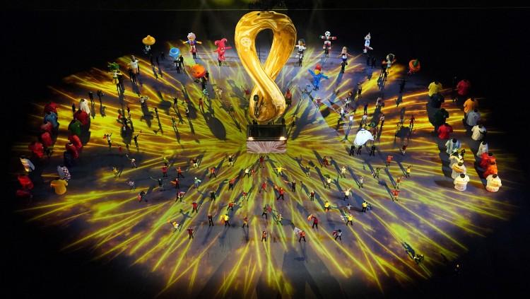 Upacara pembukaan Piala Dunia 2022 Qatar (REUTERS/Pawel Kopczynski)