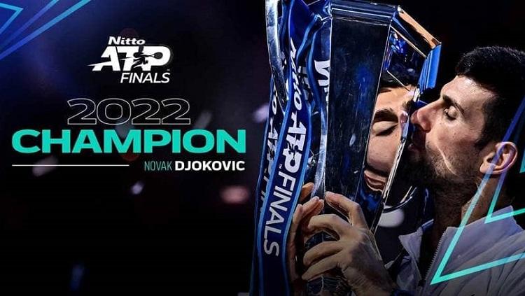 Novak Djokovic meraih juara ATP Finals 2022.
