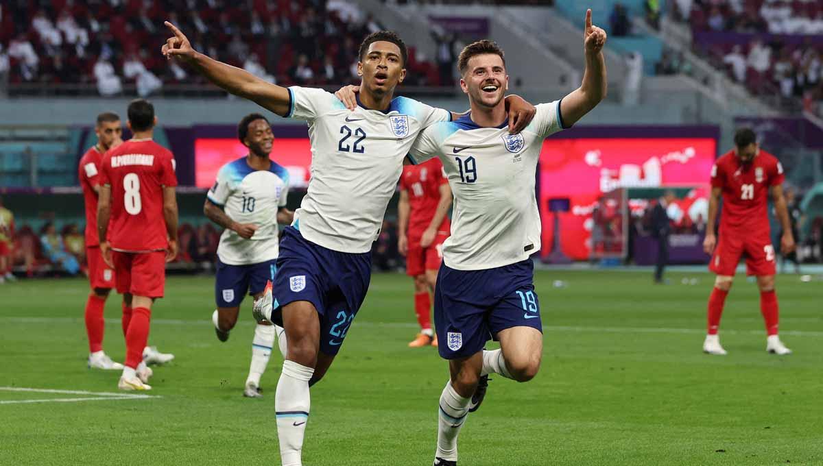 Perang pshywar sudah terjadi, menjelang pertandingan lanjutan antara Inggris vs Amerika Serikat dalam Grup B Piala Dunia 2022. (Foto: REUTERS/Paul Childs) - INDOSPORT
